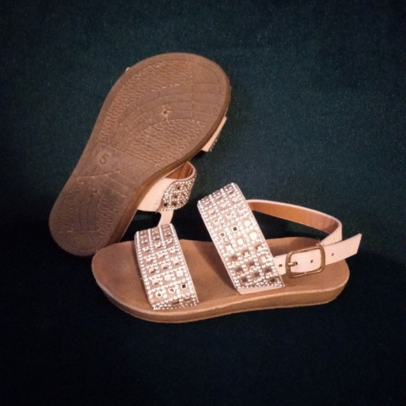 Pink Rhinestone Sparkly Sandals - Picture 3 of 3